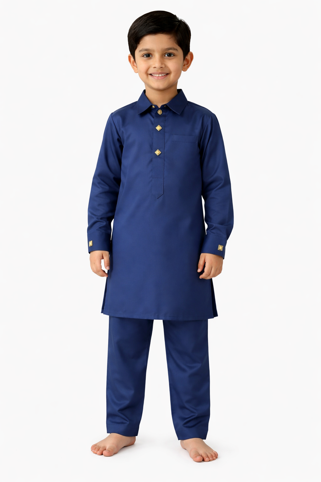 Luxury Kids Navy Blue Kurta Pajama