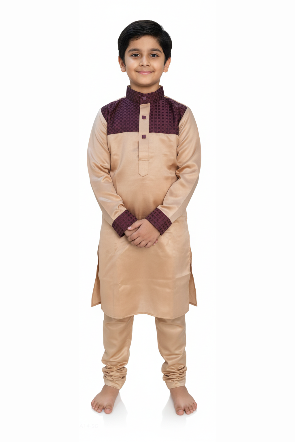 Classic Maroon Kurta payjama kids